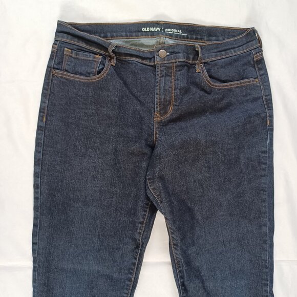 Old Navy Womens Jeans Original Midrise Slim Skinny Dark Wash Stretch Size 12 L - Picture 3 of 11